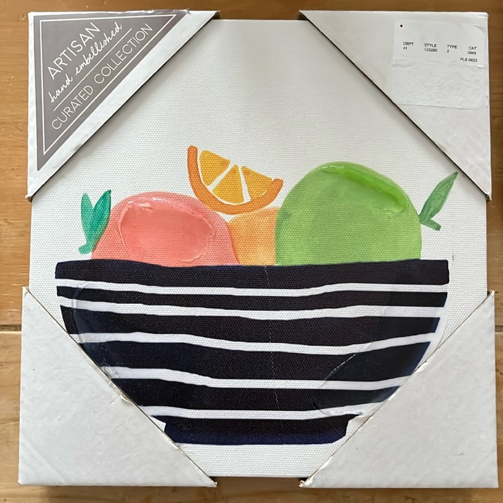 Wall Art Fruit Stripe Bowl